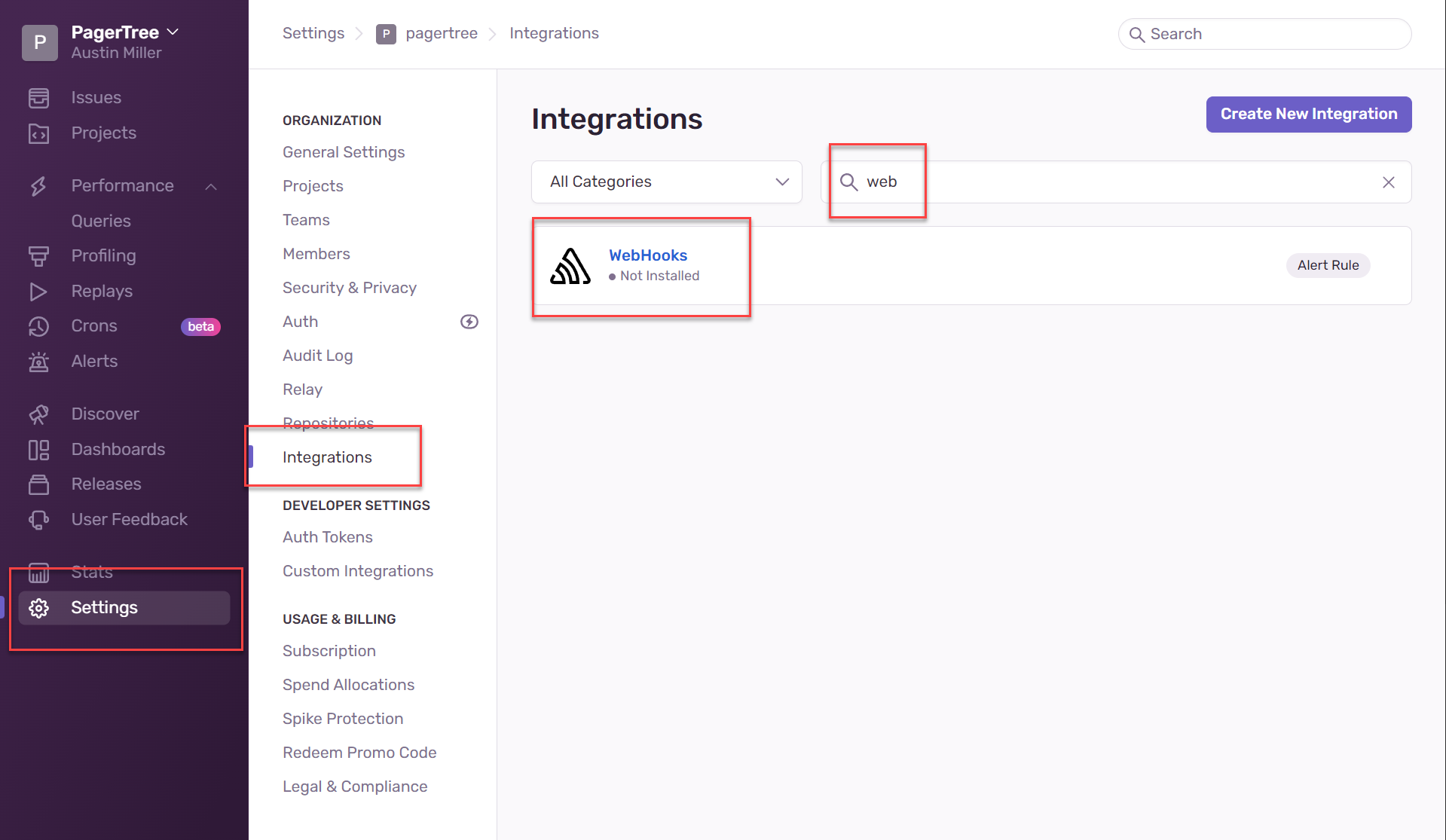 Sentry Webhooks